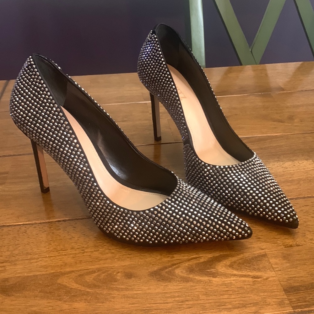 Schutz Rhinestone Heels**WORN ONCE**